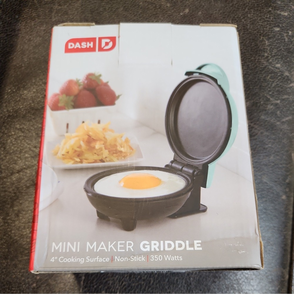 Dash Mini Maker Electric Round Griddle Individual Pancakes, Cookies, Eggs & more